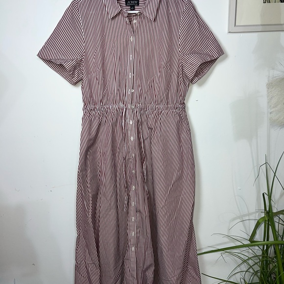 J.Crew Cerise shirt-dress in striped cotton poplin - Picture 4 of 6